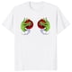 thumbnail image 3 of Feliz Navidad beber dibujos animados Grinches camiseta mujer Palma impresa camiseta hombres clásico cuello redondo patrón suelto camisa regalo Tops, 3 of 4