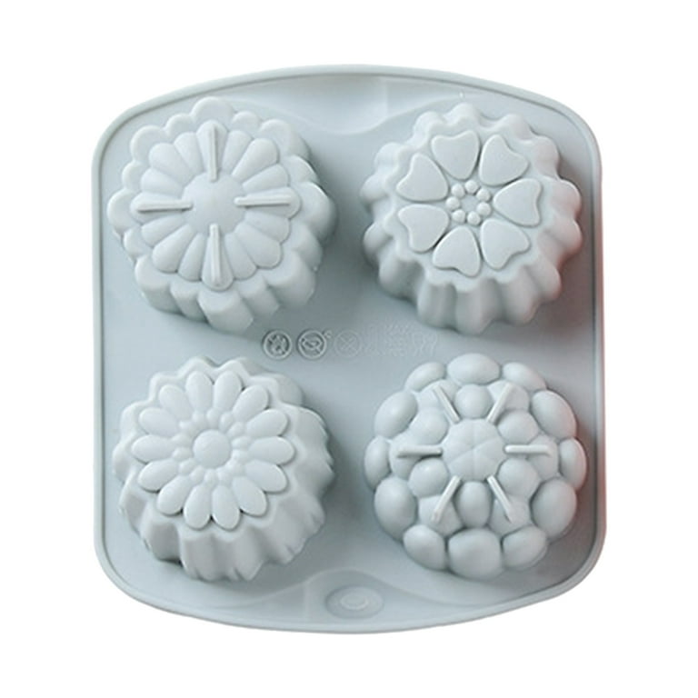 ZHAGHMIN Mini Donut Resin Mold 4 Companys Flower Silicone Cake Mould 4  Companys Flower Silicone Cake Mould Alien Candy Small Metal Pan Stainless  Steel Bread Pans For Baking 9X5 Easy Bake Oven