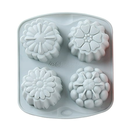 

Naioewe Heart Cupcake Pan 4 Companys Flower Silicone Cake Mould 4 Companys Flower Silicone Cake Mould