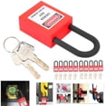 thumbnail image 4 of Lockout Lock, Compact And Lightweight Convenient Lockout  Impact Resistance  For Factories Construction Sites, Hospitals Yellow,Red, 4 of 8