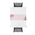 thumbnail image 4 of Spring Pink Flower Moroccan Pink Modern Table Runner For Wedding Party Chirstmas Cake Floral Tablecloth Decoration, 4 of 5