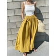 thumbnail image 2 of Dragonus Plus Size High Waist Wide Pants Cotton Linen Loose Pants Casual Loose Trousers, 2 of 5