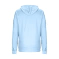thumbnail image 5 of Zxlsdmn Breast Cancer Ribbed Knit Hoodie for Women Breast Cancer Awareness Pink Ribbon Print Pullover Tops Loose Long Sleeve Drawstring Hooded Sweatshirt with Pocket M, 5 of 5