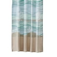 thumbnail image 4 of Vira 63 Inch Window Curtains, Ocean Waves and Sand Print, Rod Pockets, 4 of 6