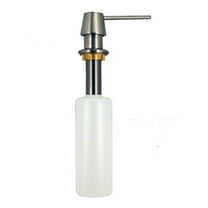 D2171-07 Heavy Duty Sink Deck Mount Soap Dispenser with Refillable 12 oz Bottle, Satin Nickel
