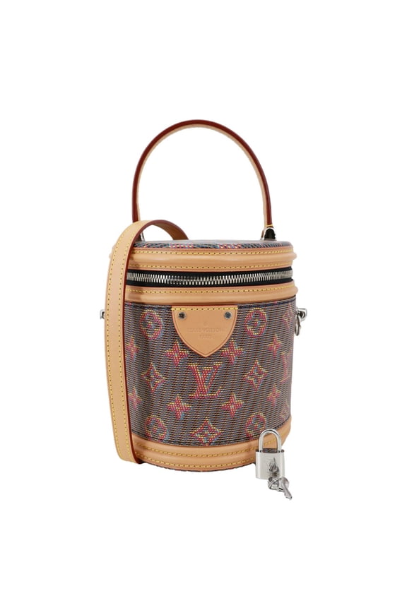 Pre-Owned Louis Vuitton Cannes LV Pop Canvas Shoulder Bag Brown