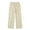 Beige, variant on lnmuld Girls Solid Linen Look Wide Leg Pants Elastic Waist Double Patch Pockets Loose Casual Trousers Color:Pink,Size:6-7 Years