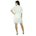 thumbnail image 5 of Bimba Women Plain Kaftan Dress Beach Cover Up Cotton Solid Caftan, 5 of 5