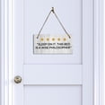 thumbnail image 6 of 5 stars Sleep On It. This Bed Is A Wise Philosopher 5x10 Hanging Plus Wall or Door Sign | Home Decor Farmhouse, 6 of 7