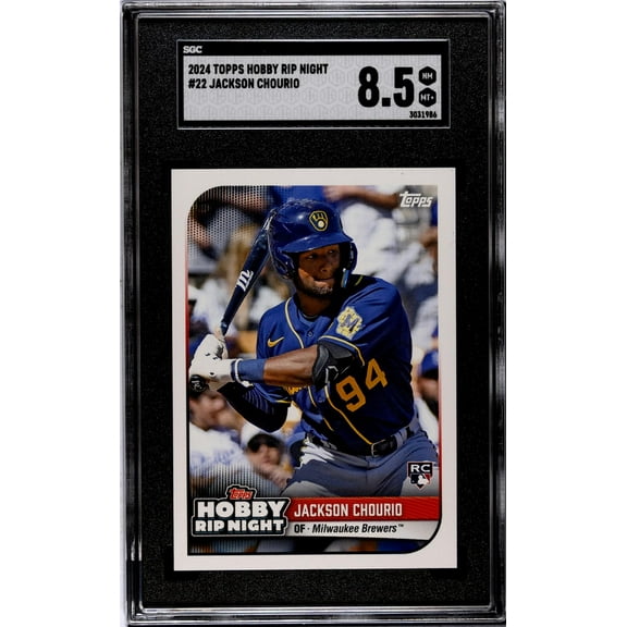 2024 Topps Hobby Rip Night #22 Jackson Chourio SGC 8.5