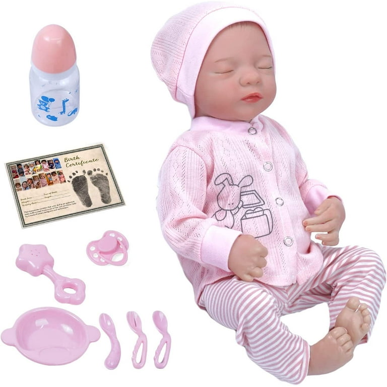 BABESIDE Lifelike Reborn Baby Dolls - 18'' Realistic Baby Dolls Soft Body  Real Life Baby Dolls Girl with Gift Box for Kids Age