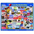 thumbnail image 1 of Rompecabezas White Mountain I Love North Carolina 1000 piezas publicidad vintage, 1 of 5