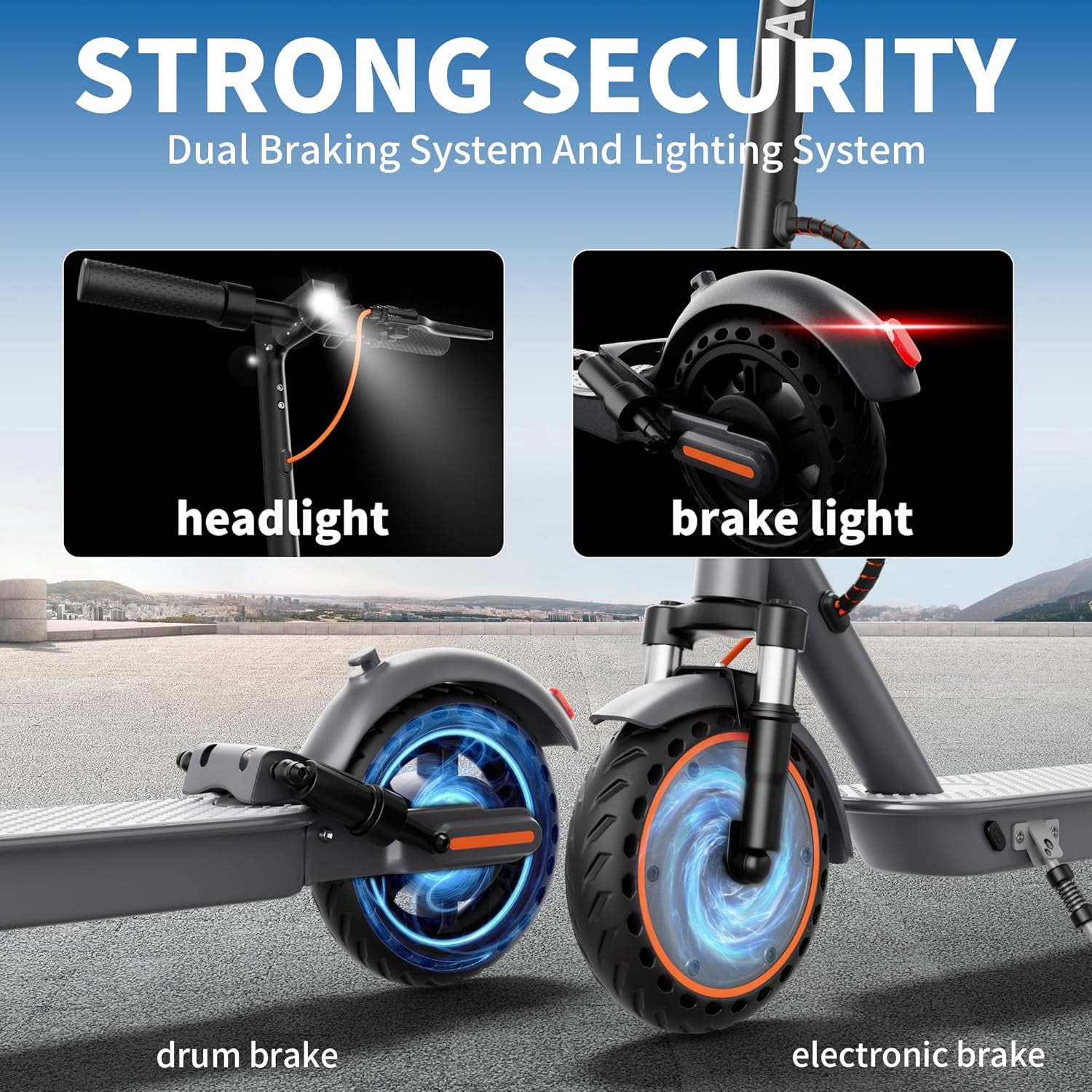Electric Scooter for Adults, Folding E-Scooter with Dual Suspension, 8.5 Tires, 19 Mph, 350W Motor, 23 Miles Range, APP Control
