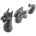 thumbnail image 3 of The Gothic Dragon Garden Statues,Dragon Animal Figures,Silver, 3 of 5