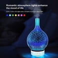 thumbnail image 3 of 3D Glass Aromatherapy Humidifier 2020 Christmas Essential Oil Diffuser Romantic Atmosphere Lights, 7 LED Aromatherapy Lights Auto Shut Off Home Decoration Christmas Gifts (Fireworks), 3 of 6