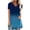 A, variant on SHOPESSA Womens Tops Fashion Gradient Printed Blouse V-neck Short Sleeve Tunic Tops Casual Summer Long Shirts for Women to Wear with Leggings