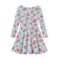 thumbnail image 5 of DISNIMO Girl Axolotl Doughnut Dress Girls Fall Dress Girls Long Sleeve Swing Dresses Girls Twirl Dress Size 15-16 Girls Lightweight Dress Long Sleeve Kids Soft Dresses Children School Dress Teens, 5 of 6