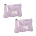 thumbnail image 1 of 2-piece Canvas cosmetic bag female portable flower large-capacity girl cosmetic storage bag, 1 of 5