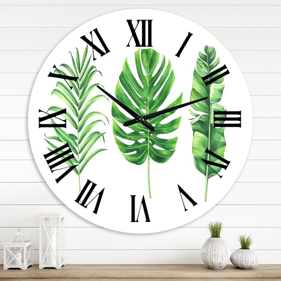 Designart 1 in Quartz Farmhouse Wall Clock