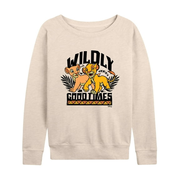 Disney - The Lion King - Wildly Good Times - Women's Lightweight French Terry Long Sleeve Shirt