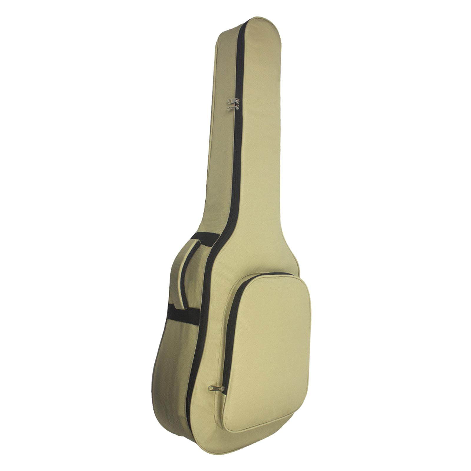 STARTIST Bass Guitar Bag Guitar Gig Bag Back Hanger Protection Supplies Carrying Bag Electric Guitar Case Acoustic Guitar Bag for Solo Khaki