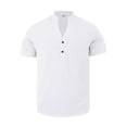 thumbnail image 6 of XAOFW Men's Summer Shirts Casual Short Sleeve Breathable Button Down Shirt Relaxed Fit Placket Shirts For Outdoor And Daily Wear Trendy Tops XXXL, 6 of 9