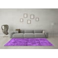 thumbnail image 3 of Ahgly Company Indoor Square Oriental Purple Industrial Area Rugs, 7' Square, 3 of 4