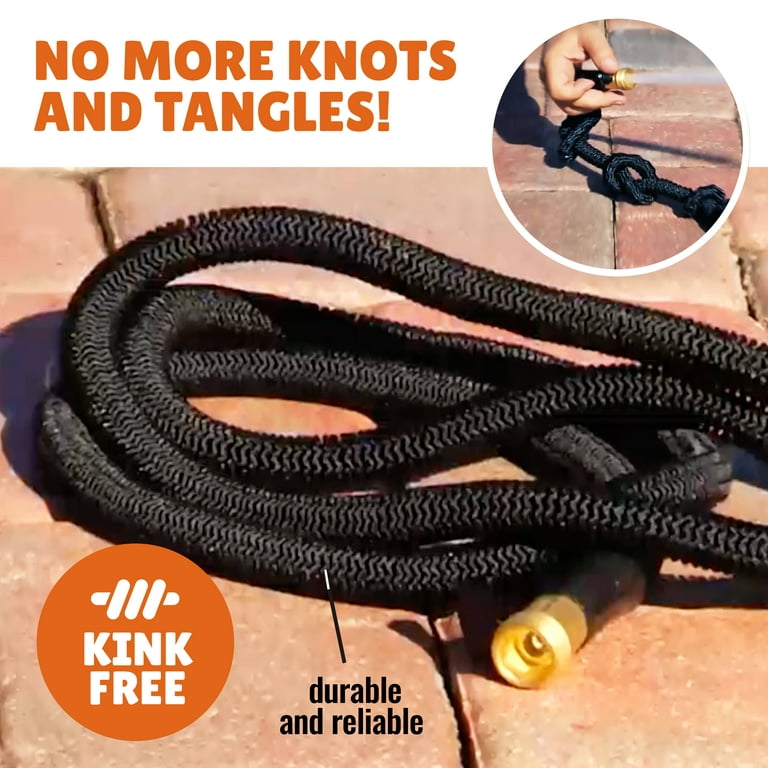Xhose Pro Expandable Garden Hose - 5th Generation Xhose Original Expandable  Hose, Tough & Flexible Water Hose, Lightweight, Crush Resistant Brass  Fittings, Kink Free, 25 ft. - As Seen on TV