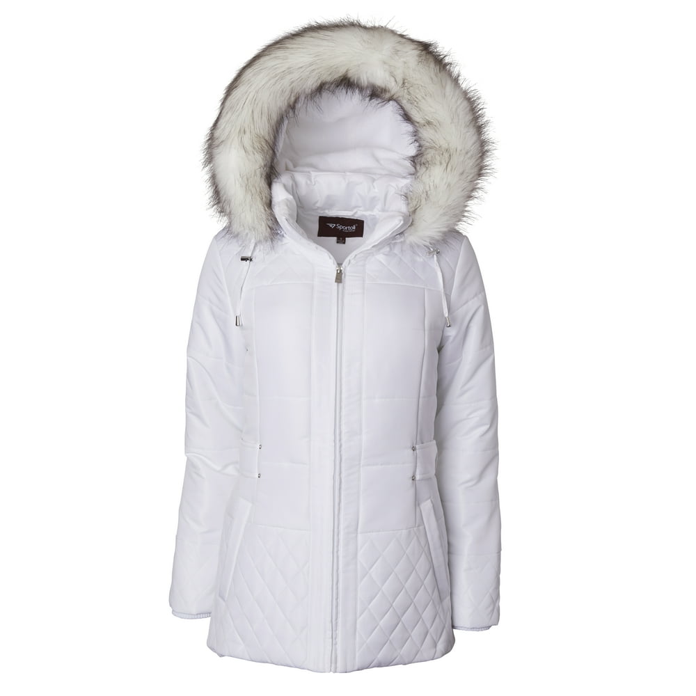 Sportoli Women Midlength Down Alternative Quilt Winter Puffer Coat