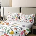 thumbnail image 4 of Flying Butterfly 100% Cotton Duvet Cover ,Wild Animal Comforter Cover Twin,Watercolor Butterflies Bedding Set Soft,Colourful Flowers Mushroom Quilt Cover 2pcs Breathable, 4 of 6