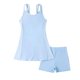 thumbnail image 5 of Odeerbi 5-9 Años Niñas 2 Piezas Traje de Baño Conjunto de Playa Color Sólido Vestido de Baño Con Pantalones Cortos Verano Lindo Traje de Baño, 5 of 8