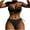Black, variant on Aloohaidyvio sexy bikini swimsuit set,Womens Two-Piece Solid Color Sexy Swimsuit Split Halter Bikini, Swimsuits for Women 2 Piece