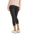 thumbnail image 3 of Times Two Maternity Overbelly Capri Leggings - 2 Pack, 3 of 8