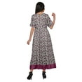 thumbnail image 3 of Moomaya Printed Long Kurti Summer Wear Ladies A-Line Tunic Dress Top For Women, 3 of 5