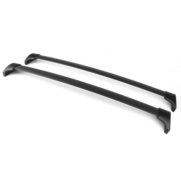 Ikon Motorsports Compatible with 16-22 Honda Pilot Factory Style Aluminum Top Roof Rack Cross Bar Black