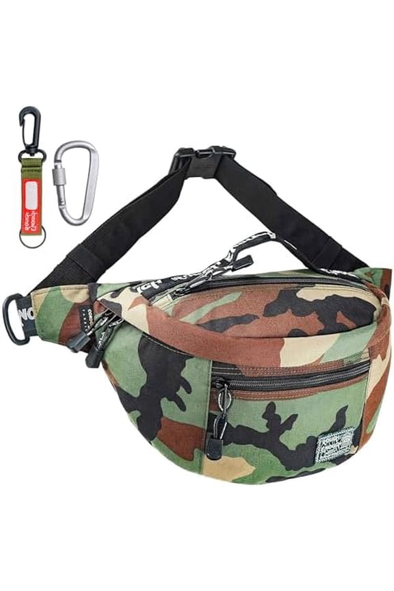 Rough Enough Tactical Fanny Pack for Men Lightweight Waterproof Waist Bag Crossbody for Dog Walking Hiking Hunting (Camo)$$Sport & Recreation Other