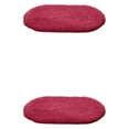thumbnail image 4 of relayinert Easy To Clean And Soft Bath Mat For Bathroom Floors Non-slip Polyester Bathroom Carpet Bathroom Rugs Winered 2Set, 4 of 6