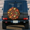 thumbnail image 3 of Kdxio Autumn Leaves for Tire Cover Wheel Protectors Tyre Covers Weatherproof Wheel Covers Universal Fit for Trailer Rv SUV Truck Camper Travel Trailers 15 inch, 3 of 8
