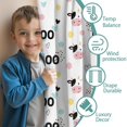 thumbnail image 3 of Blackout Kids Curtains,White Cow Moo Pattern Childrens Insulated Curtains Set Of 2,Bedroom Essentials,Toddler Room Decor 42x54in(106x137cm), 3 of 5