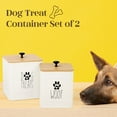 PERFNIQUE Dog Treat Container, Dog Treat Jar Set of 2 with Airtight Lid