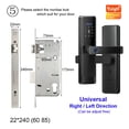 thumbnail image 2 of Smart Door Lock Tuya APP Fingerprint Digit Intelligence Electric 5 Unlock Method Support 8 Language Voice, 2 of 4