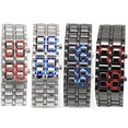 thumbnail image 3 of Montre Bracelet à Quartz Numérique de Lave en Acier Inoxydable pour Hommes, 3 of 10