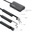thumbnail image 5 of Depstech Wireless Endoscope, 2.0 MP HD WiFi Borescope IP67 Waterproof Inspection Camera,16 inch Focal Distance & 2200mAh Battery Snake Camera for All Smart Phones,Black 33FT, 5 of 5