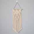thumbnail image 6 of Macrame Woven Wall Hanging Boho Geometric Woven Tapestry Beige & Grey Cotton Handmade Bohemian Art Decor with Tassel Craft Ornament for Bedroom Living Room Apartment Nursery, 6 of 10