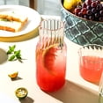 thumbnail image 5 of Bxaolu Glass Pitcher with Lid[Cup], 27 oz/ 0.8 Liter Water Pitcher, Glass Water Carafe for Cold Brew, Coffee, Lemonade, Iced Tea,Beverage, Heat Resistant Water Glass Jug 1Pack, 5 of 10
