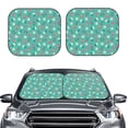 thumbnail image 2 of Fotbe Cherry Strawberry Floral 2-Piece Car Windshield Sun Shade | Sun Blocker for Car Windshield | Foldable Automotive Interior Accessories for Sun Protection-Large, 2 of 7