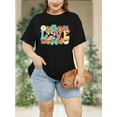 thumbnail image 4 of XCHQRTI Plus Size Daisy Women Tshirt Graphic Oversized Tees Short Sleeve Casual Tee, 4 of 8