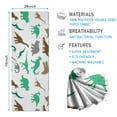 thumbnail image 2 of Colorful Dinosaurs Silhouettes Pattern Hot Yoga Mat Towel Non Slip for Hot Yoga - Quick-Drying Yoga Mat Cover with 4 Corner Pockets with Travel Bag - Hot Yoga Towel Non Slip 70"x26", 2 of 6
