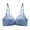 Blue, variant on Womens Plus Size Bras,Print Front Button No Bra Fixed Large Size Women Daily Bra