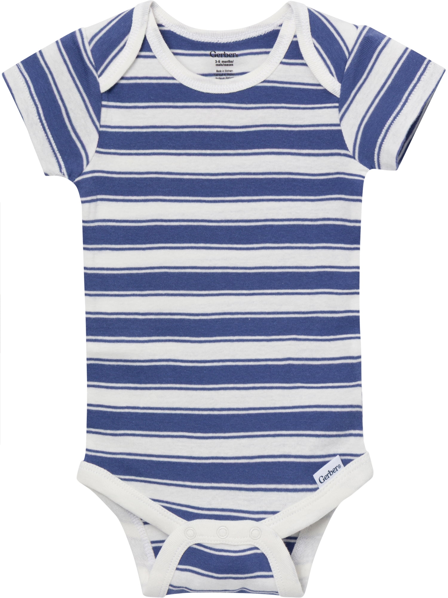 Gerber Baby Neutral Short Sleeve Onesies, 8-Pack, Sizes 0/3 Newborn - 12 Months